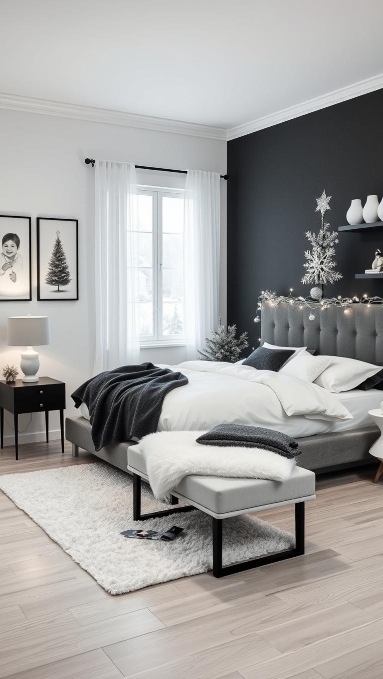 8. Monochrome winter vibe with soft contrasts