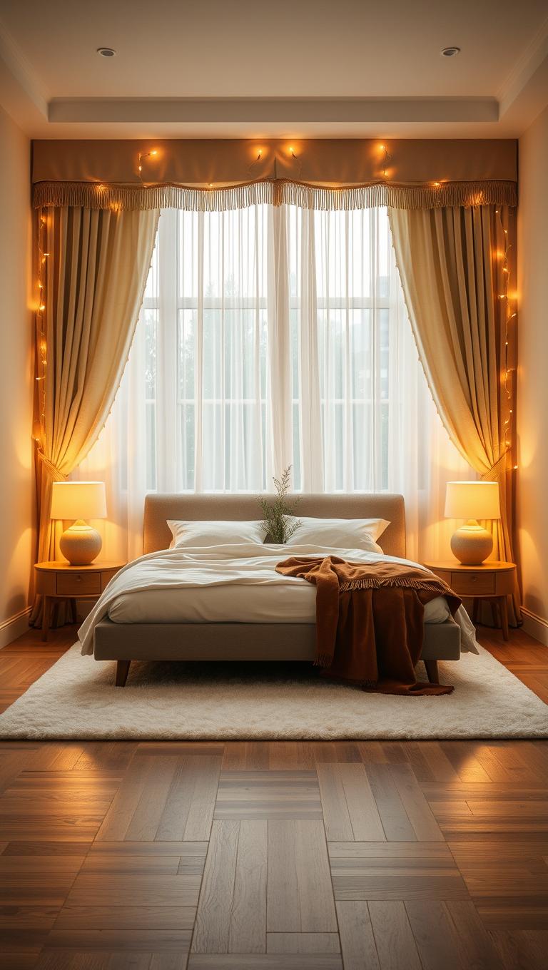 8. Window Curtain Fringe Lighting