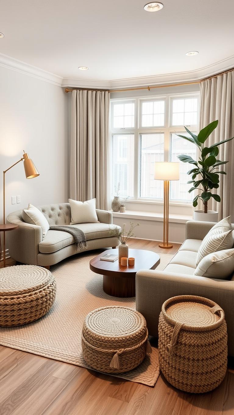 1. Cozy Chaise Sofa Layout for Extra Lounge Space