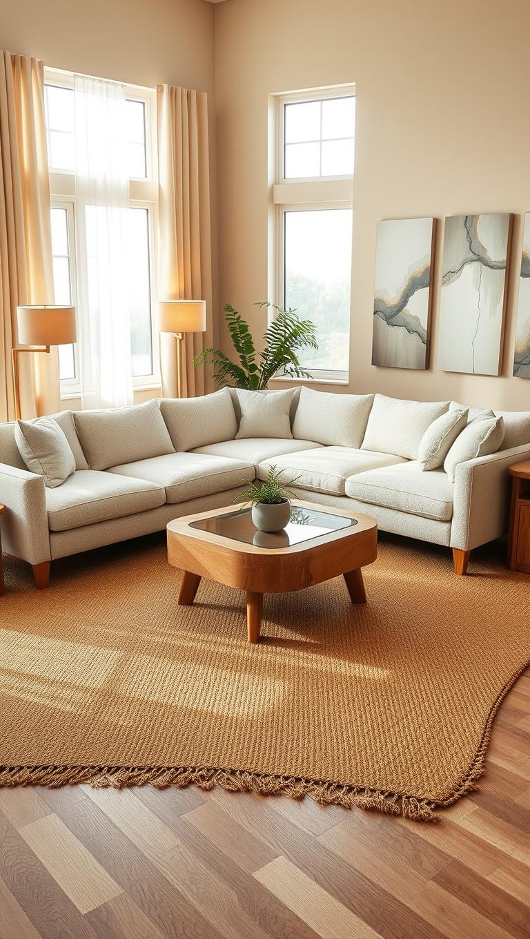 10. Corner Sectional with Ottoman for Flexible Seating