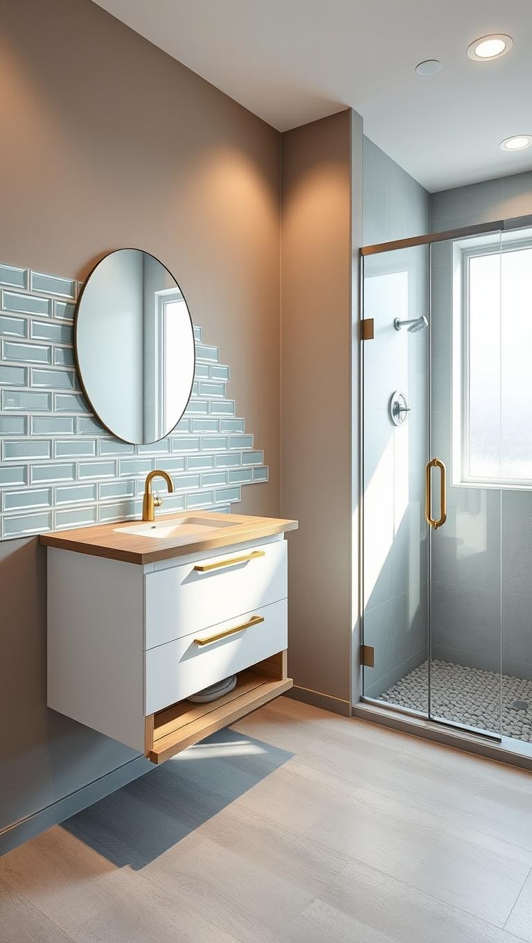 10. Glass Tile Backsplash to Reflect Light