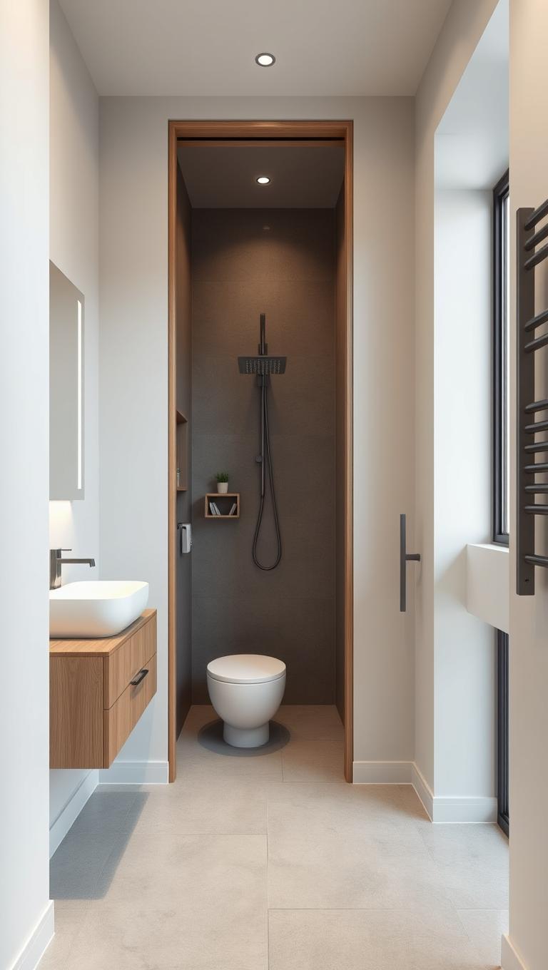 11. Pocket door to save floor space