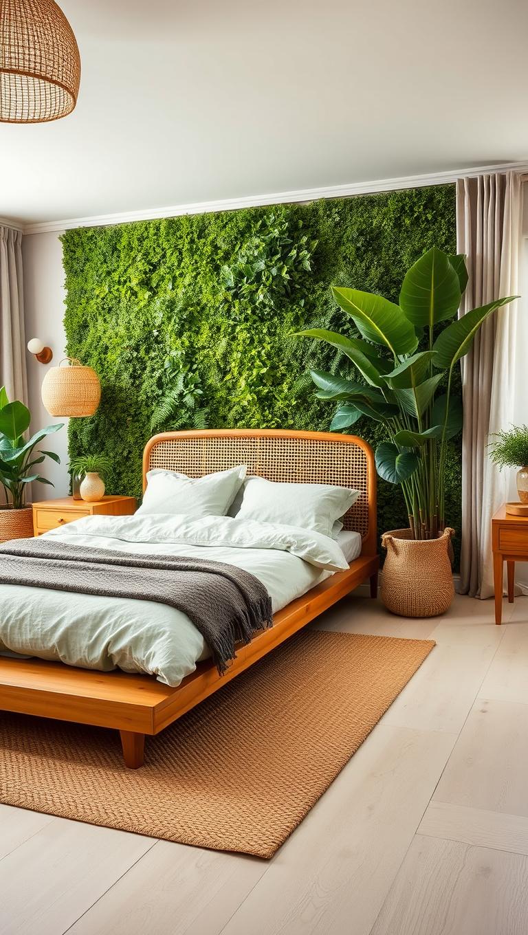 12. Green Oasis with Plants and Natural Materials