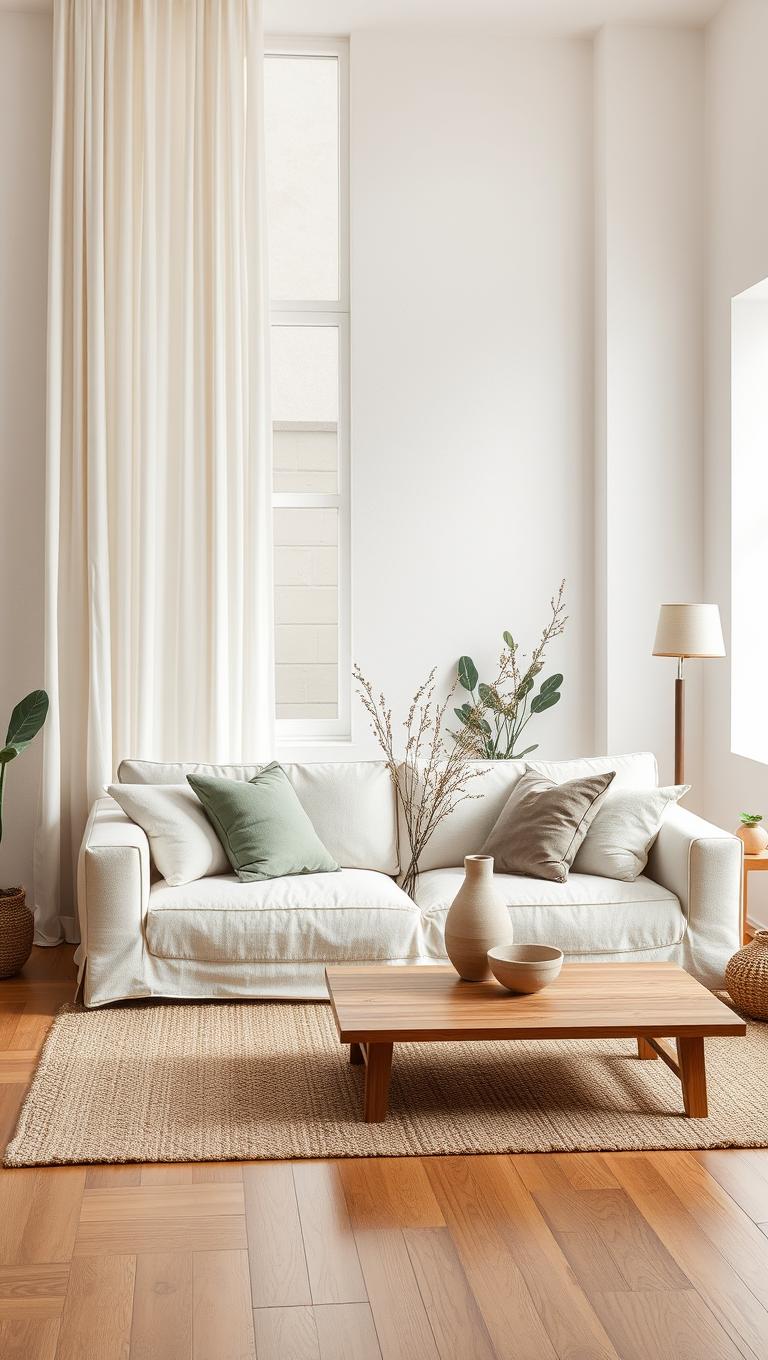 12. Linen Fabric Sofa for Breathable Comfort