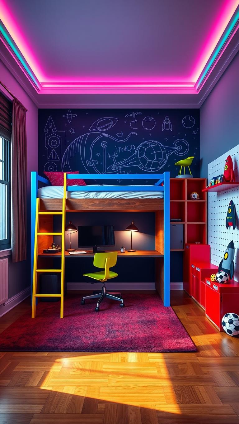 13. Color saturated lighting plan