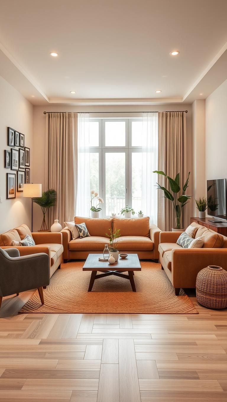 13. Microfiber Suede Sofa for Family Friendly Durability