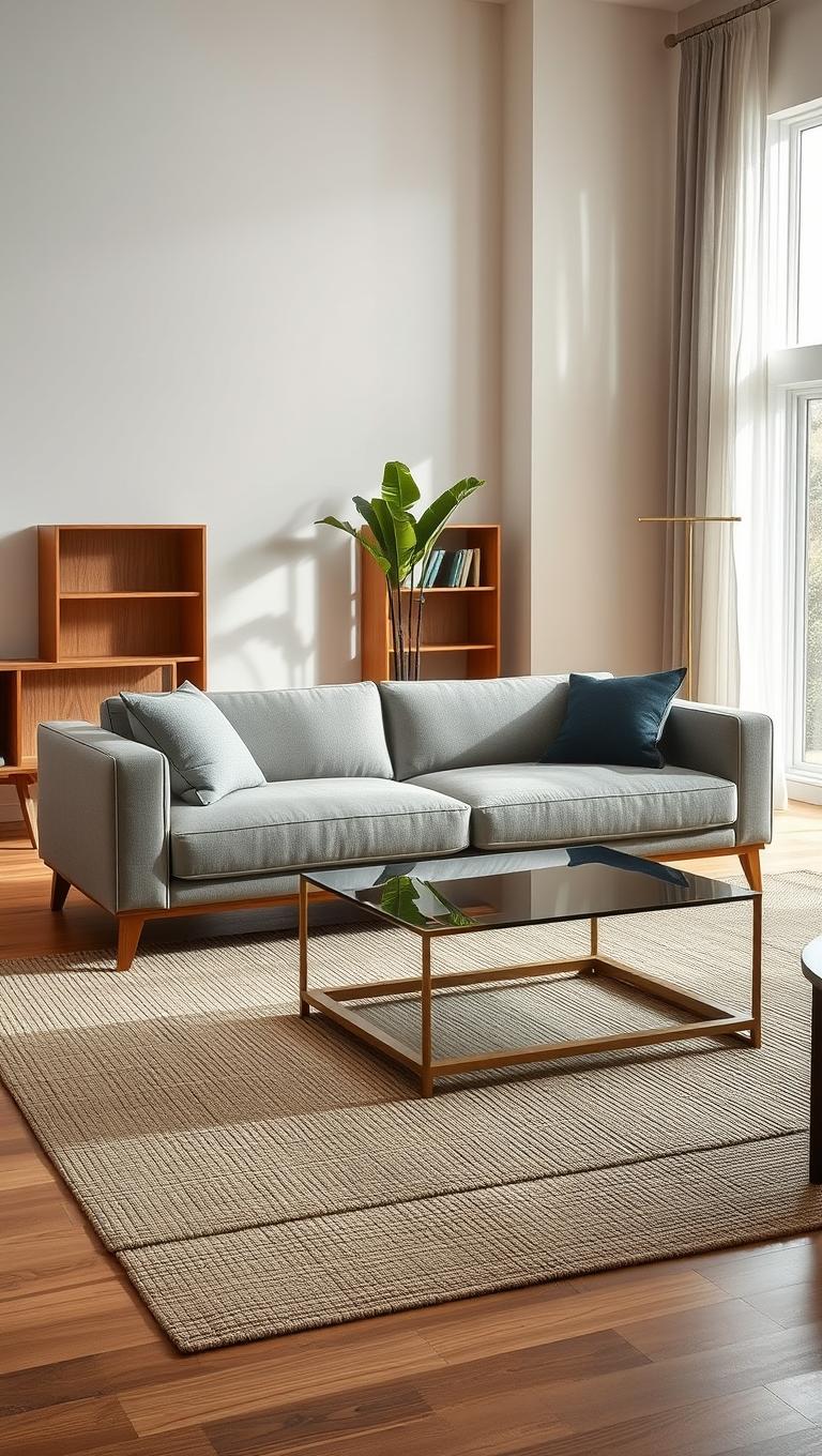 14. Custom Upholstered Sofa with Clean Lines