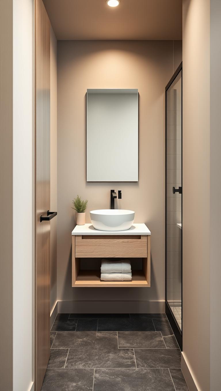 16. Pocket door entry