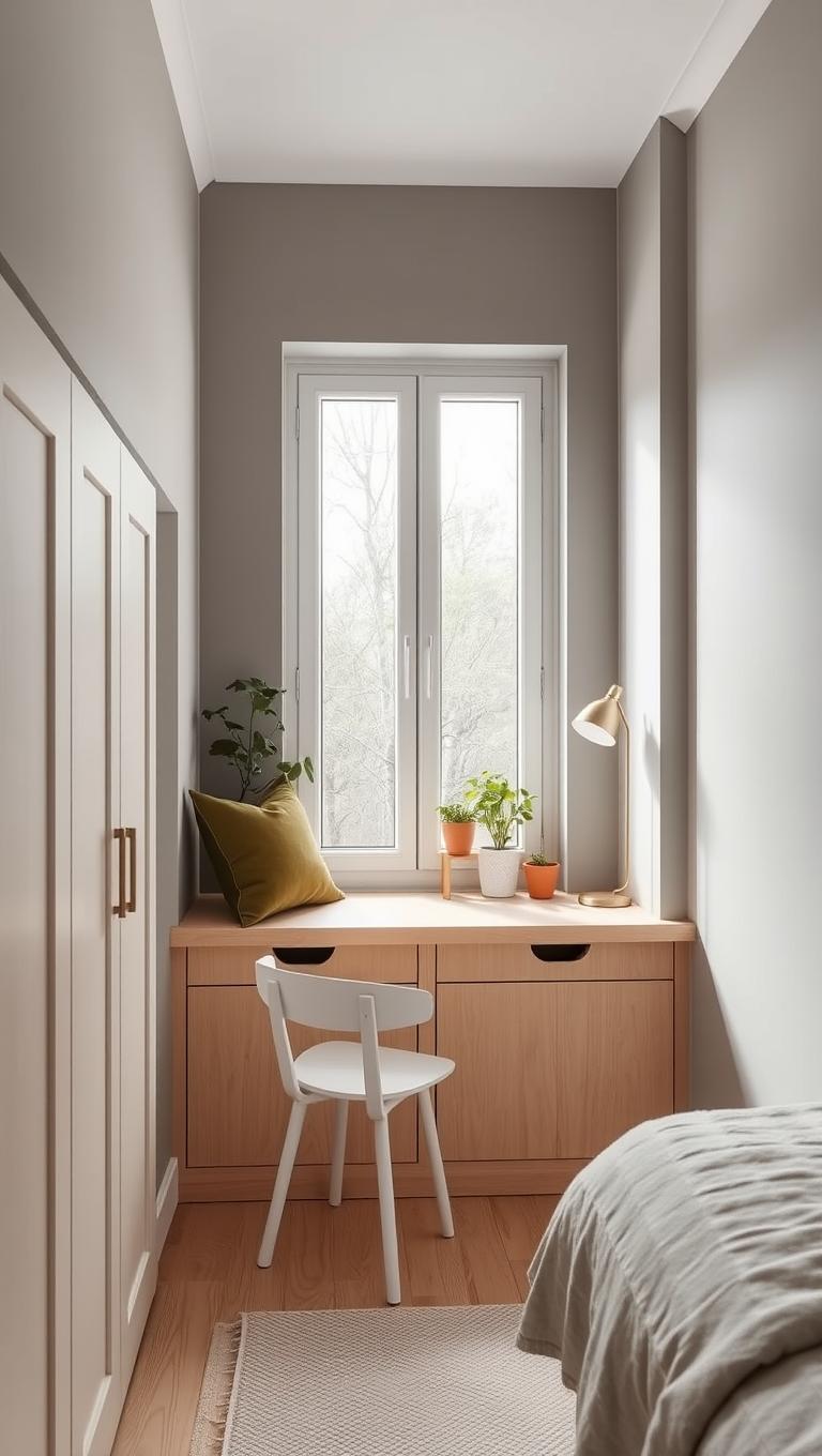 16. Window seat with hidden storage and planters