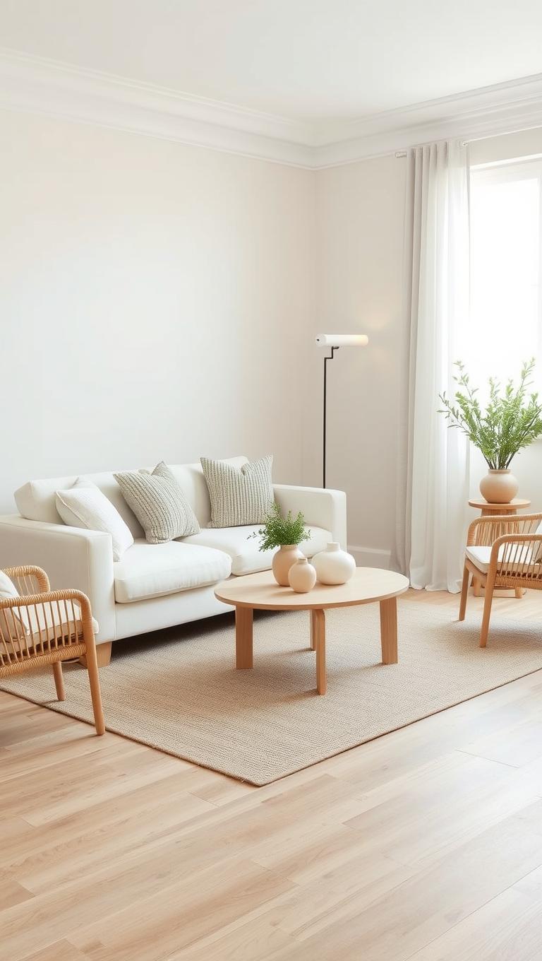 18. White or Ivory Sofa for Airy Living Room