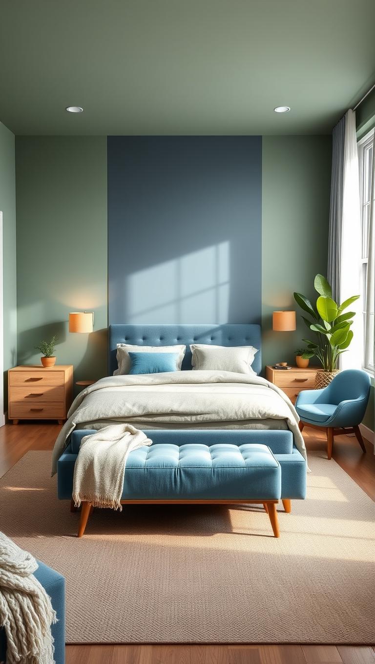 2. Calming Blue and Sage Blend