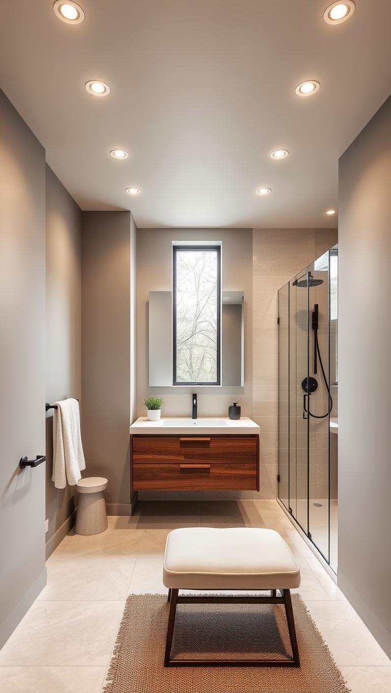 22. Recessed lighting with dim controls