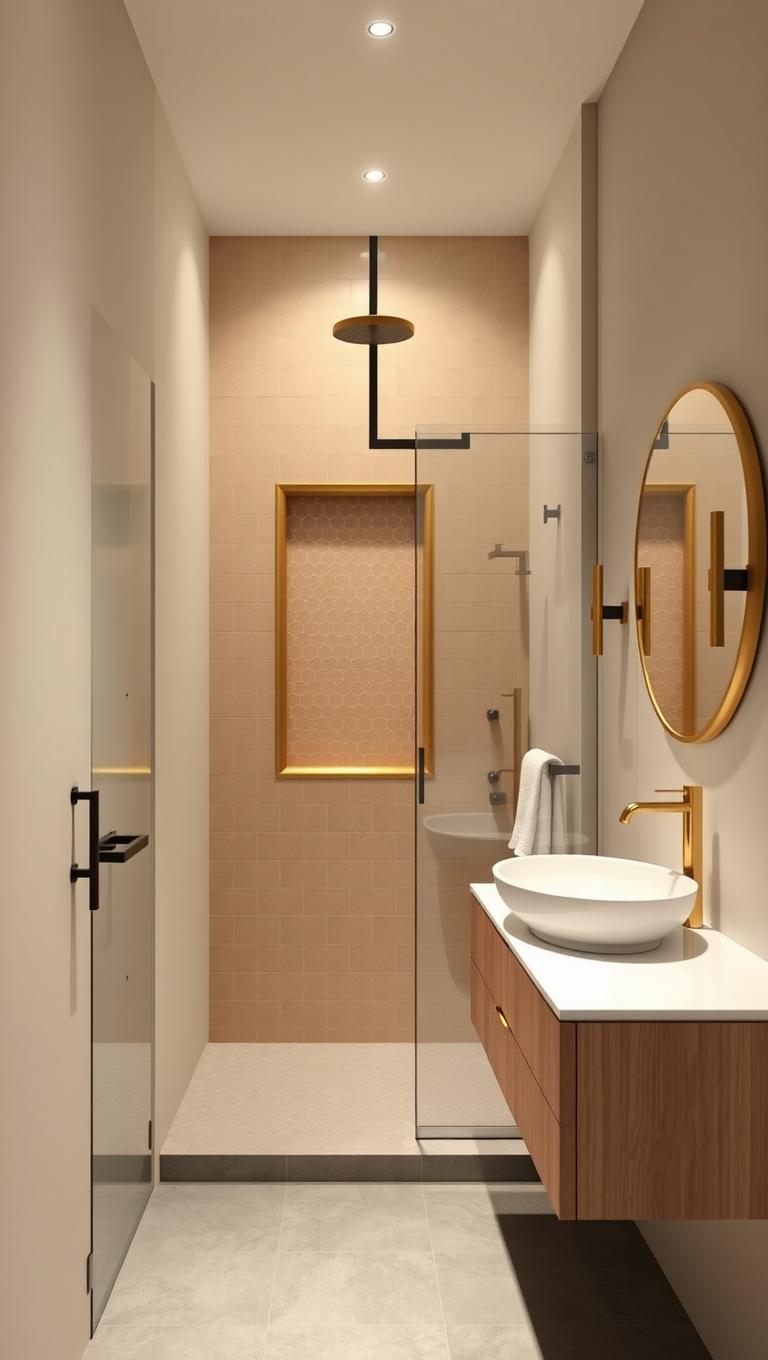 24. Niche accent tile as a focal point