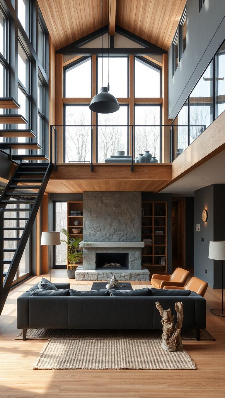 26. Black Steel Staircase