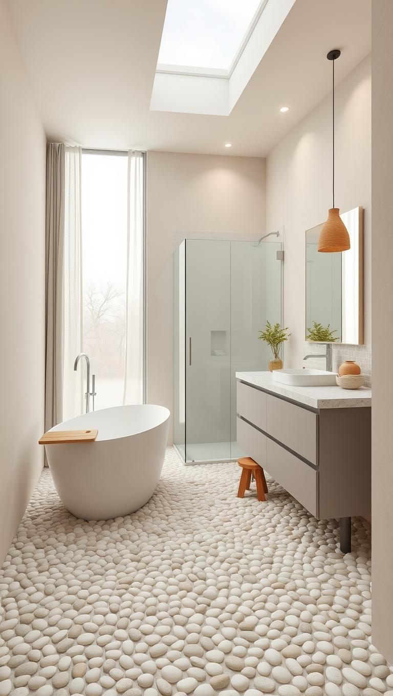 26. Pebble Mosaic Floors for Spa Vibe