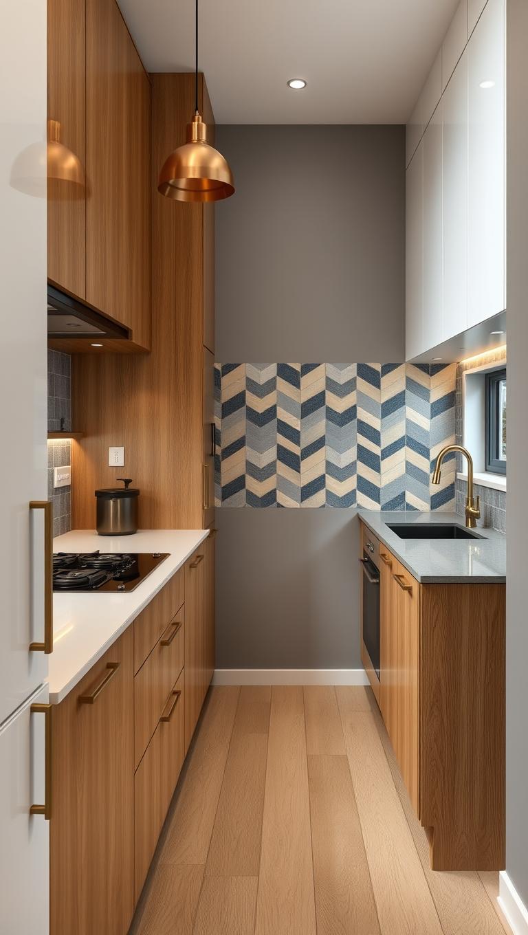 26. Statement Backsplash with Scale