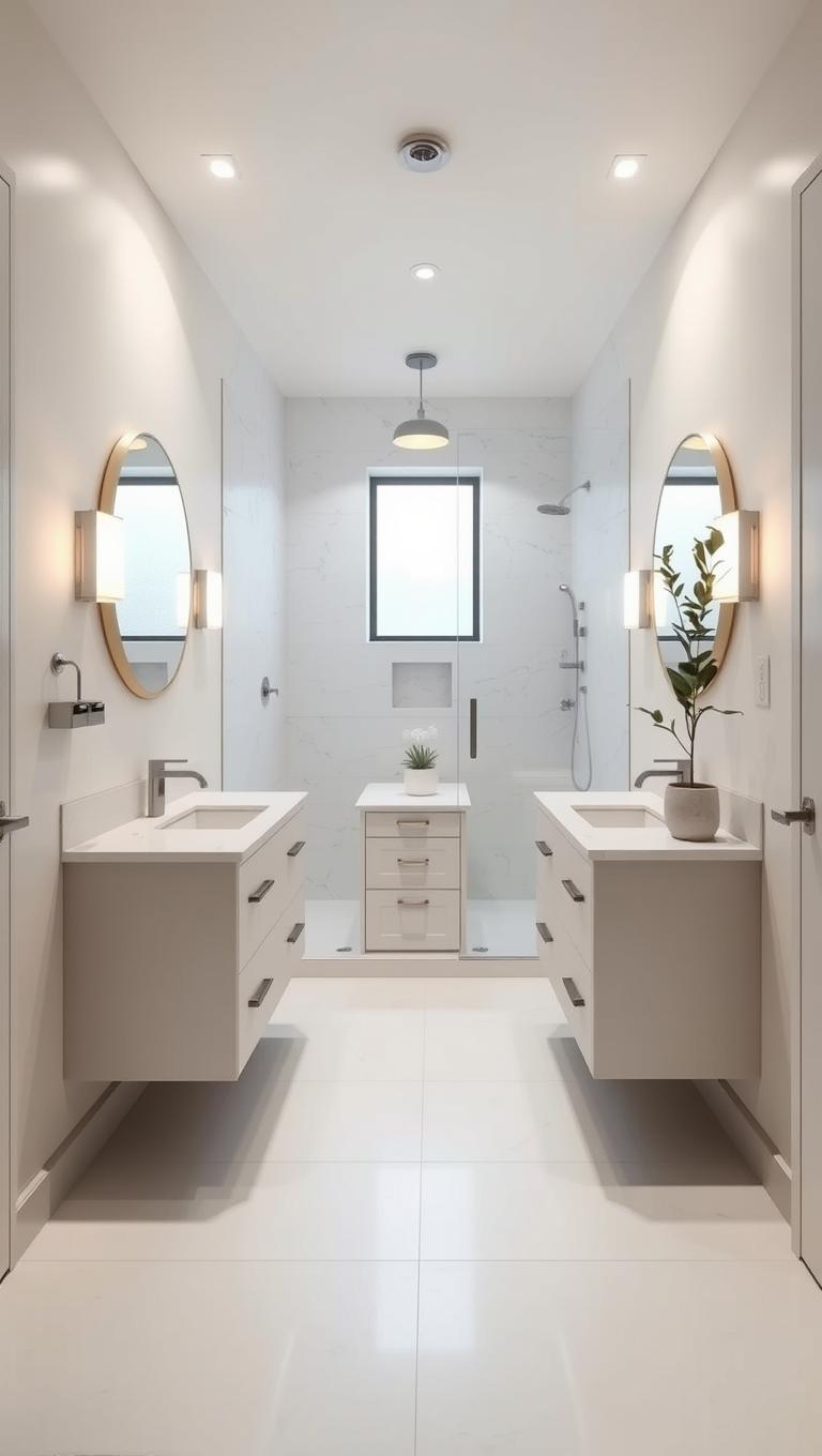 28. Dual vanity option for larger small spaces
