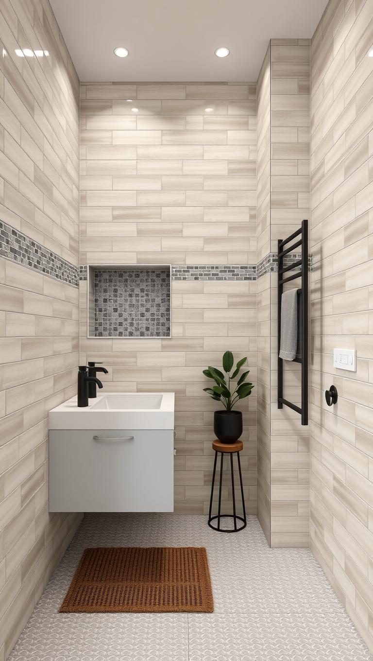 30. Double Tile Pattern with a Mixer of Sizes