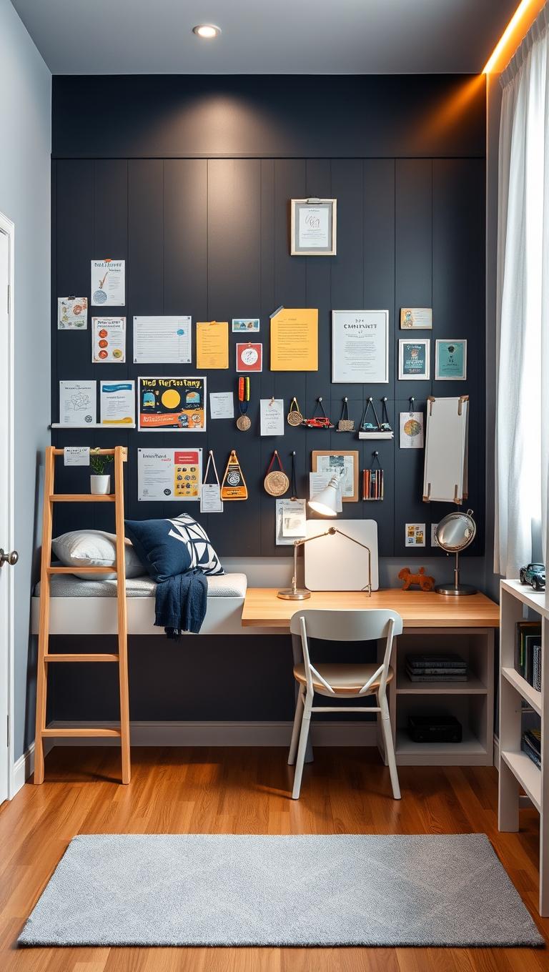 30. Magnetic wall for art and achievements