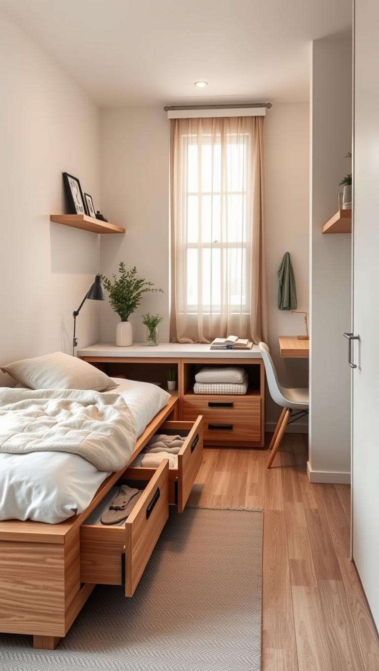 31. Under bed drawers for seasonal clothes