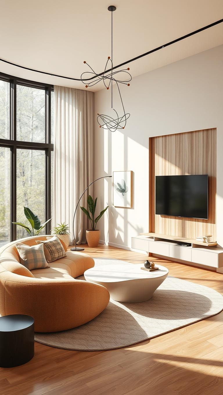 32. Modern Minimalist with Organic Shape