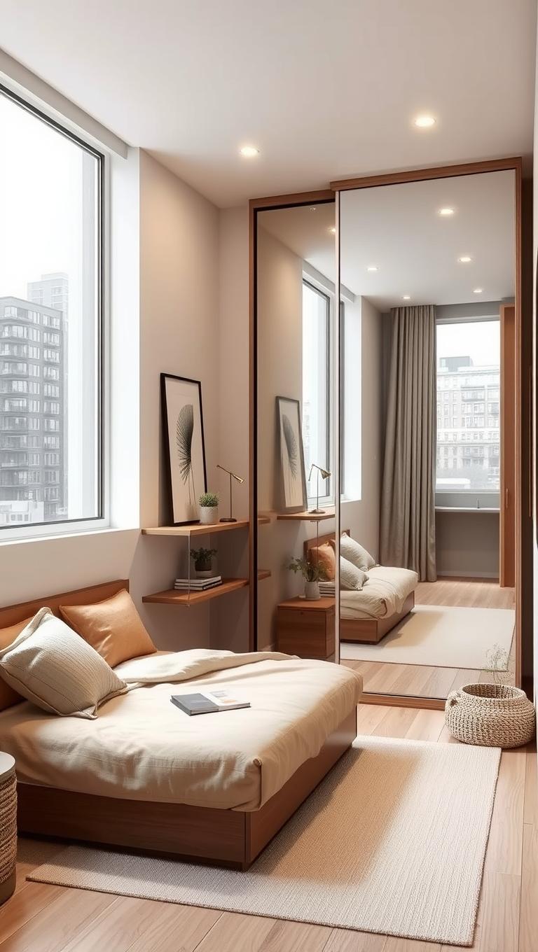 32. Sliding mirror wardrobe for expansion