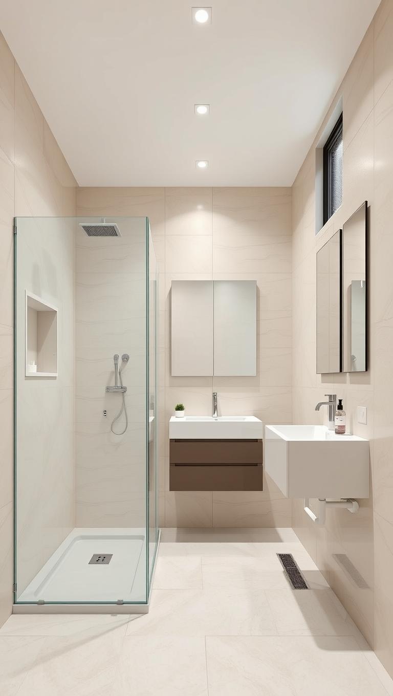 32. Tile Cladding on Wet Walls for Easy Care