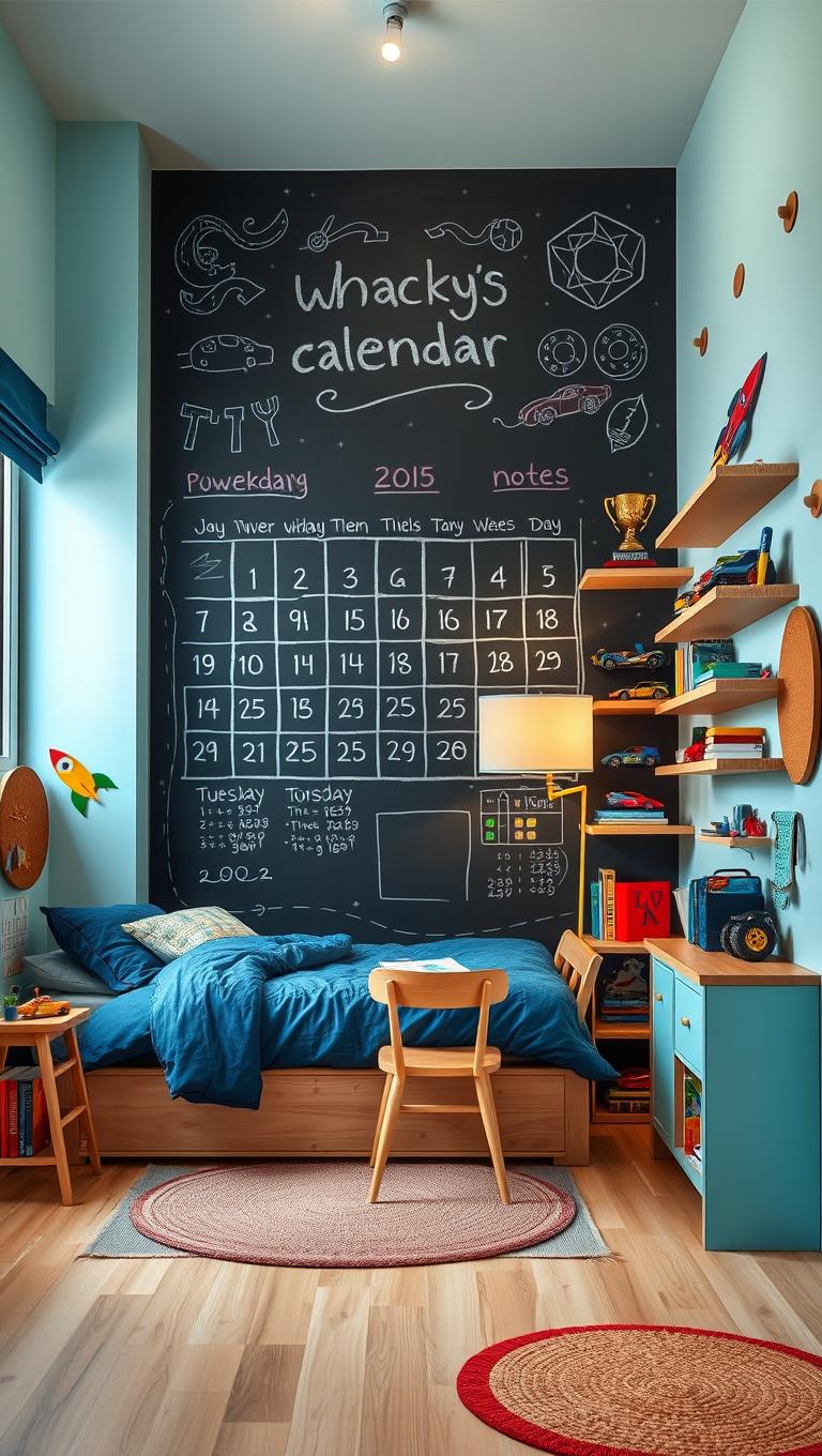 33. Chalk art calendar wall calendar