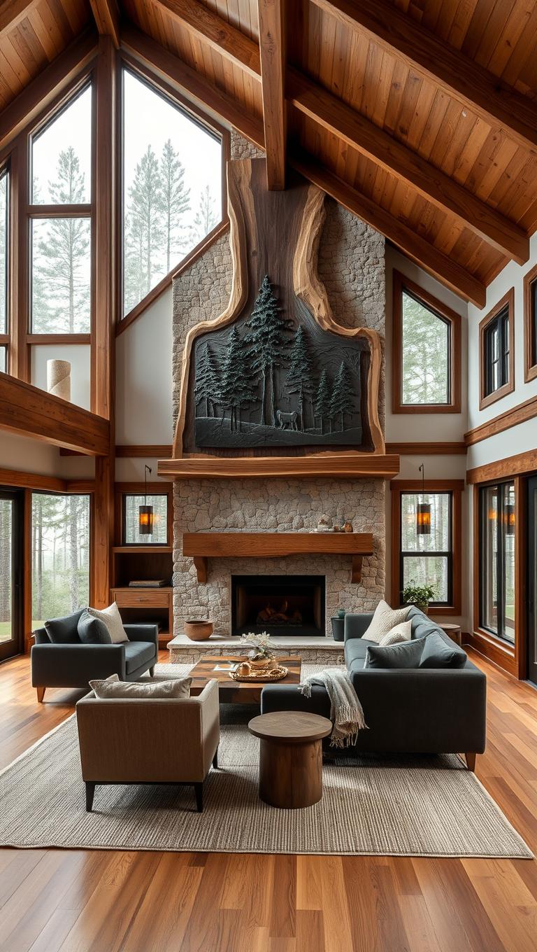 33. Fireplace Mantel as Artwork