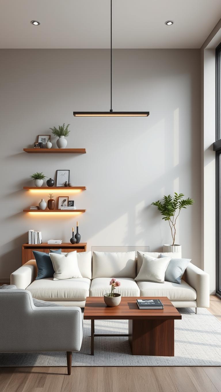 35. Floating Shelves and Open Display