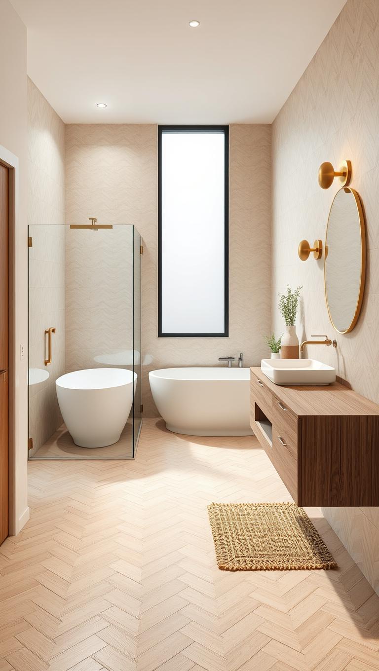 4. Herringbone Layout for Visual Interest