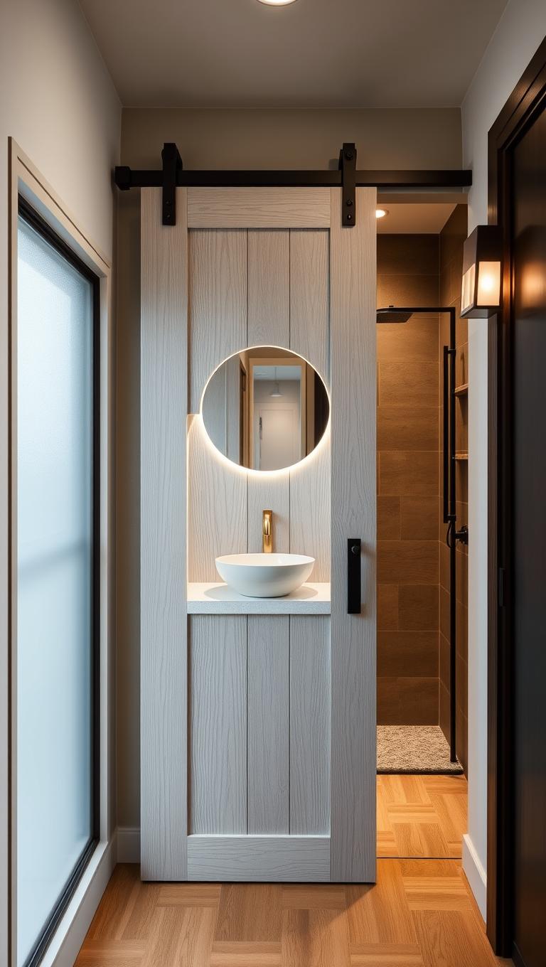 4. Sliding barn door