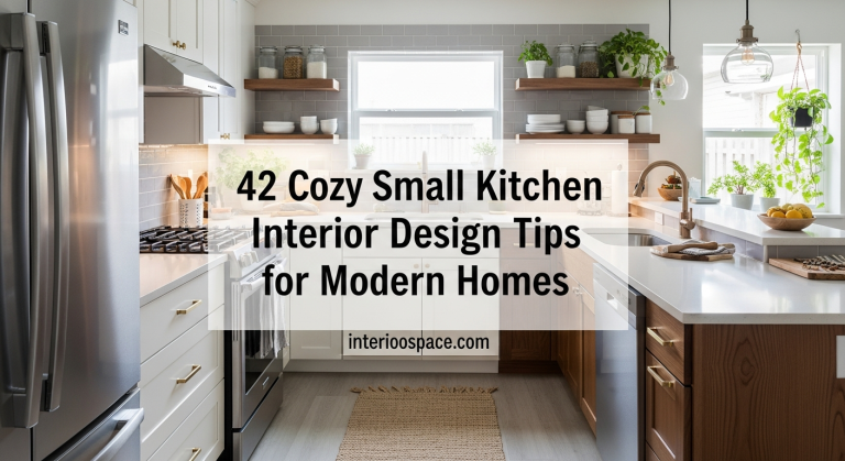 42 Cozy Small Kitchen Interior Design Tips for Modern Homes