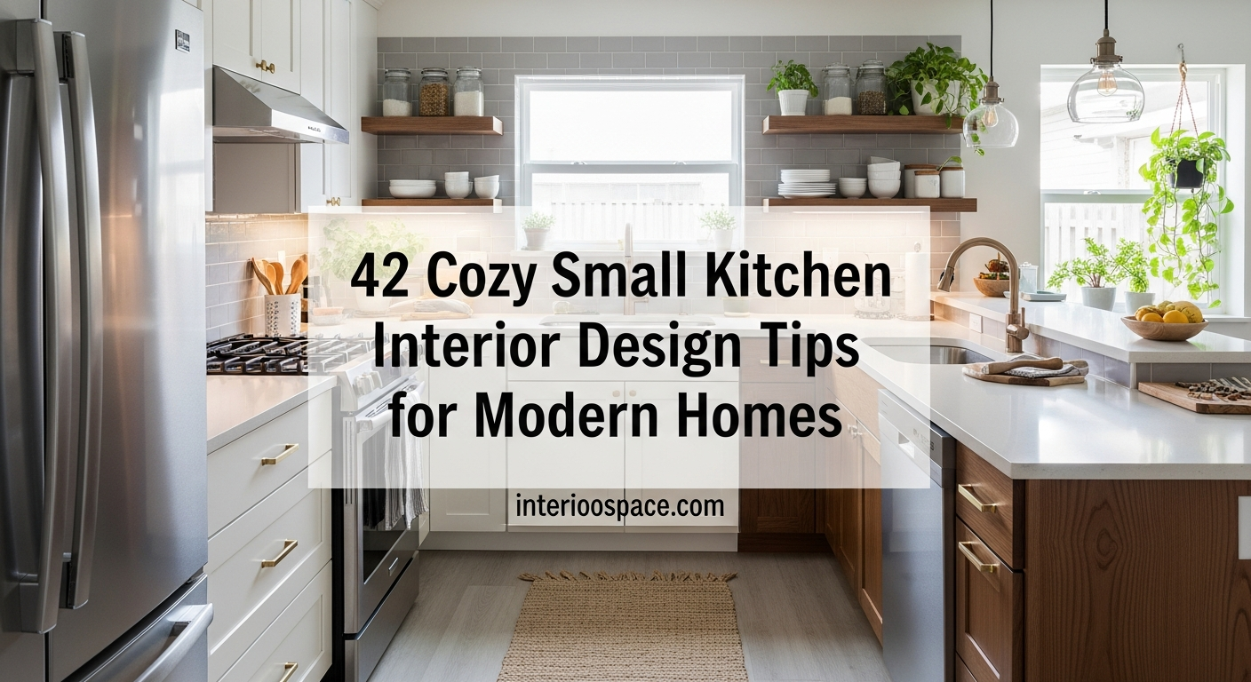 42 Cozy Small Kitchen Interior Design Tips for Modern Homes