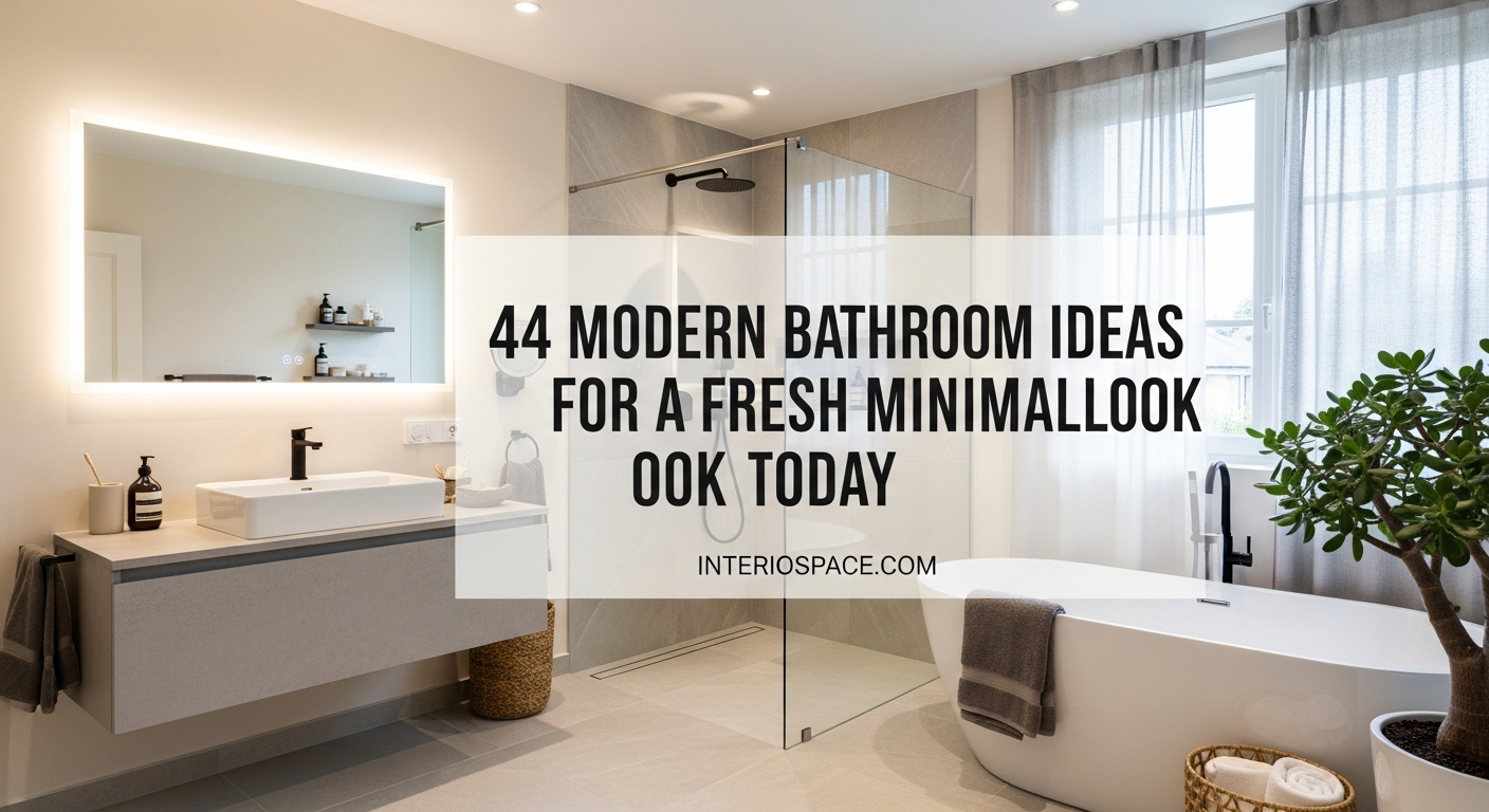 44 Modern Bathroom Ideas for a Fresh Minimal Look Today