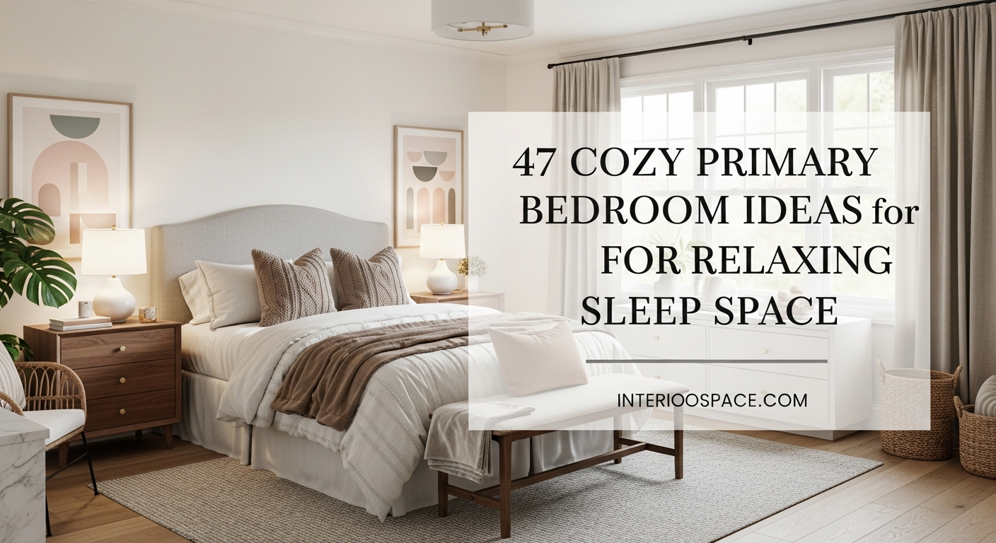 47 Cozy Primary Bedroom Ideas for Relaxing Sleep Space