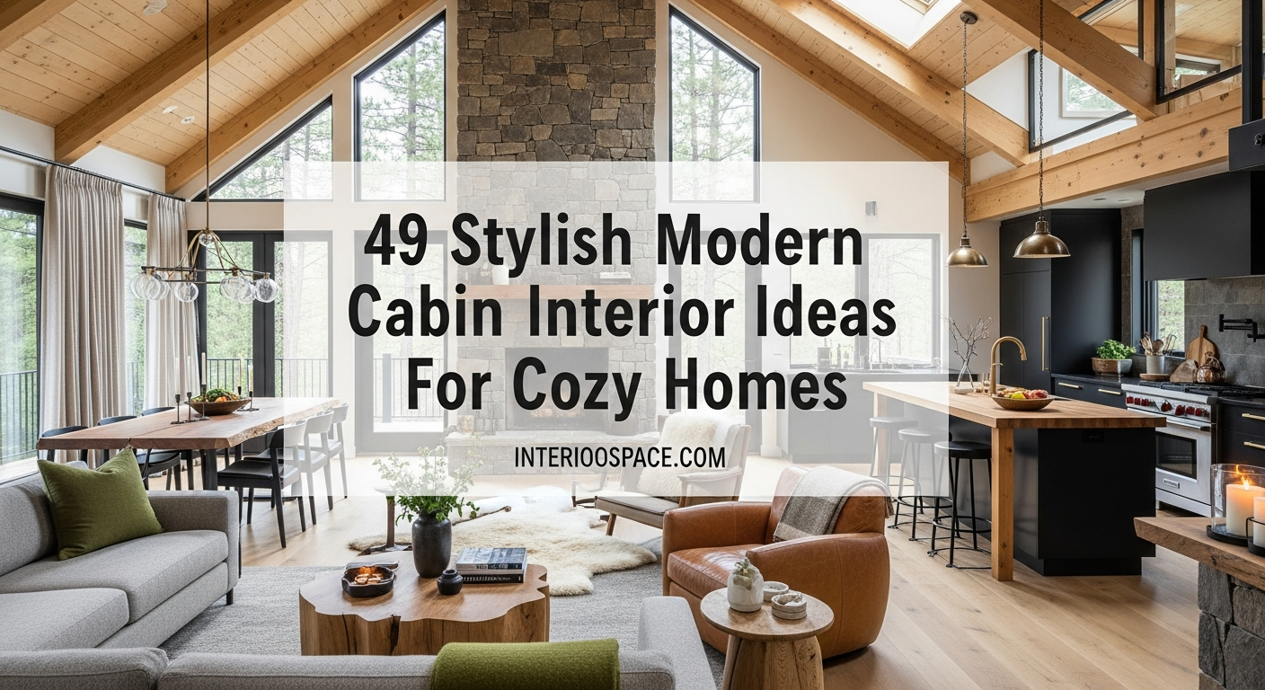 49 Stylish Modern Cabin Interior Ideas For Cozy Homes