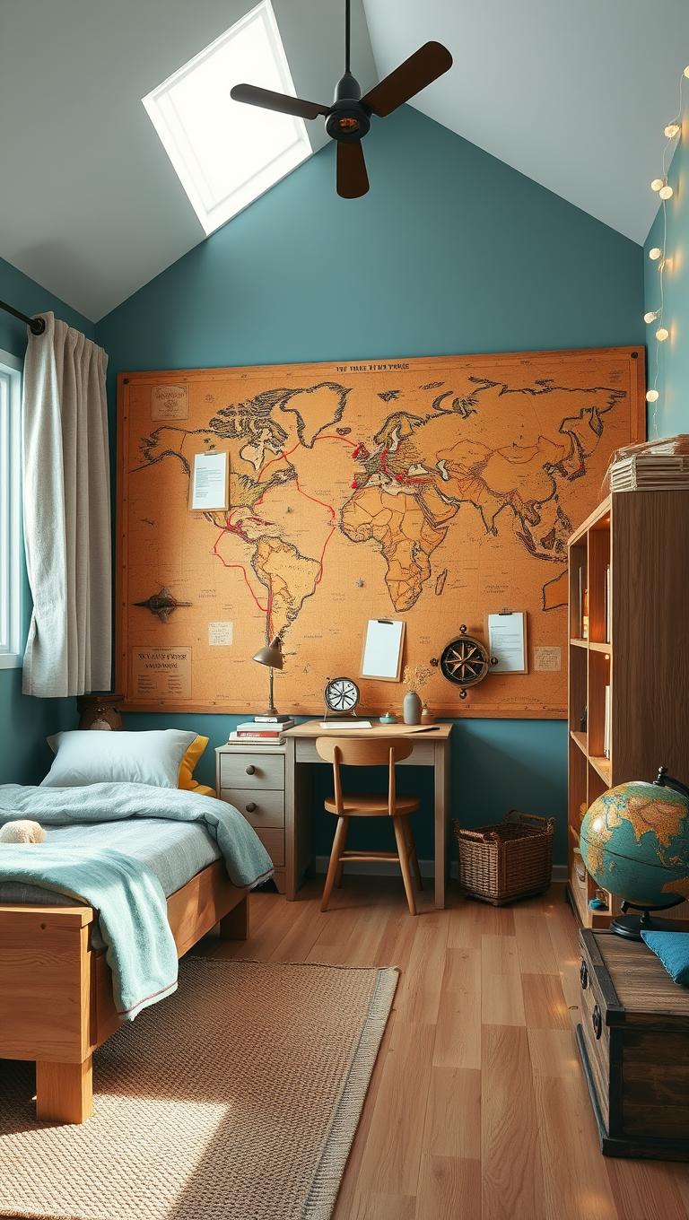 5. Adventure map wall for exploration