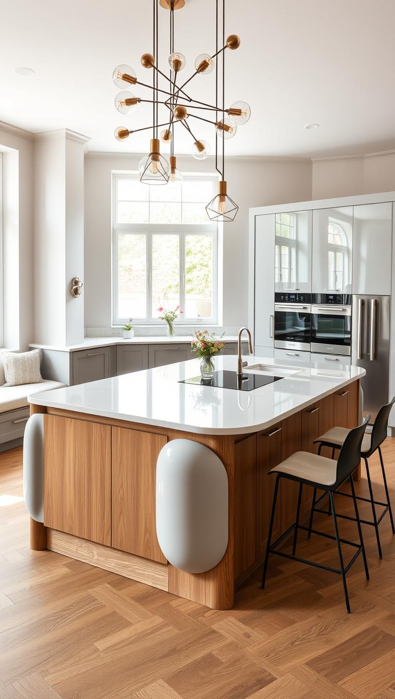 5. Large Kitchen Island as Social Hub