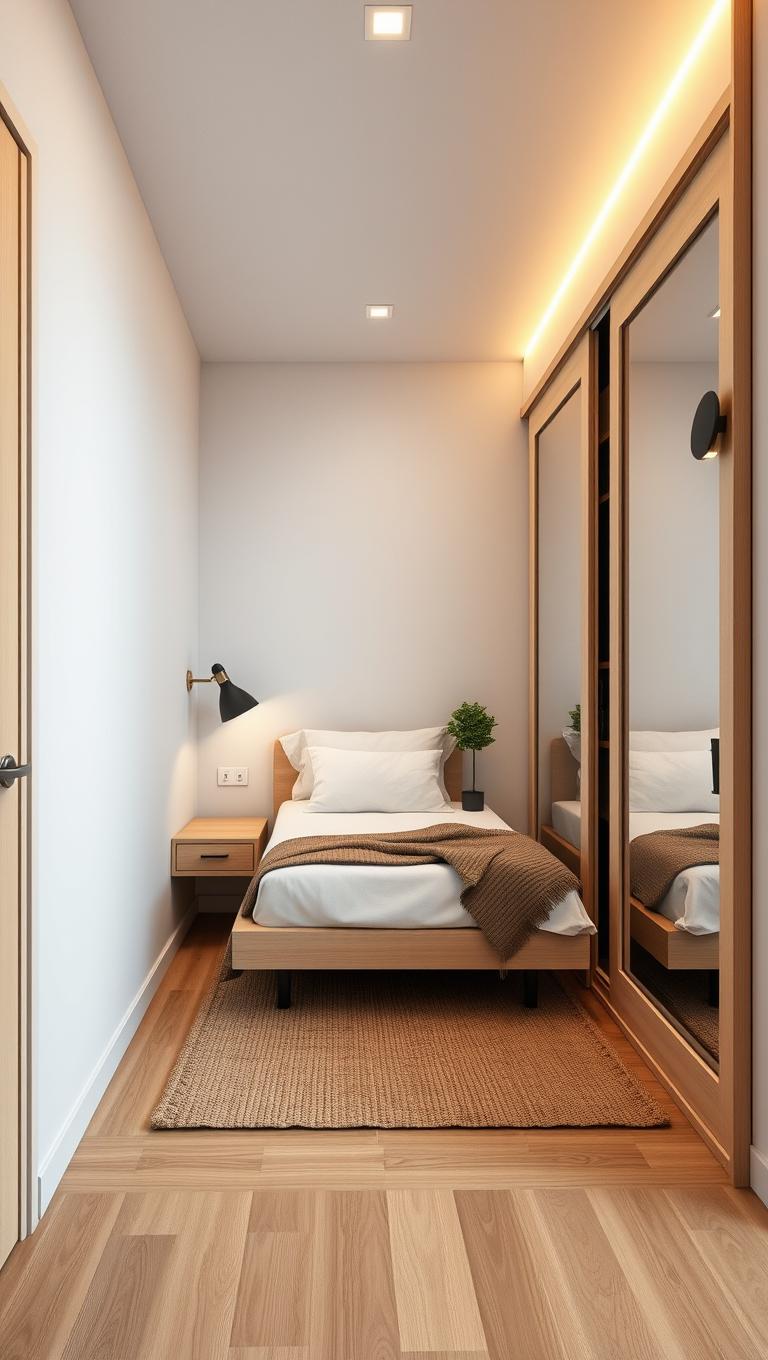 6. Sliding doors for closet to save space