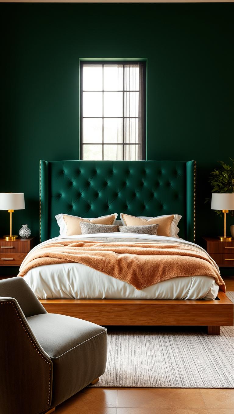 6. Statement Headboard as Focal Point
