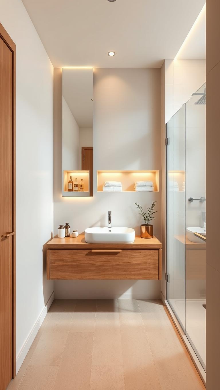 6. Wall niches for toiletries