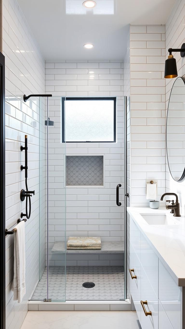 6. White Subway with Bold Grout Color