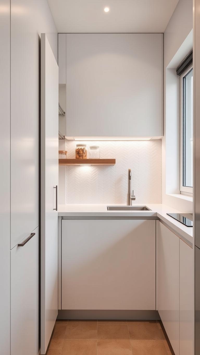 7. Pocket Doors or Sliding Pantry